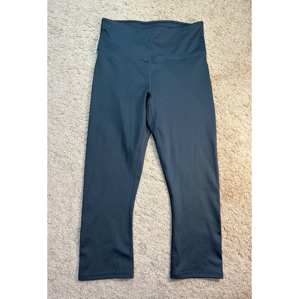 Fabletics Leggings Women Small Forest Green Mid Rise Athleisure Gorpcore